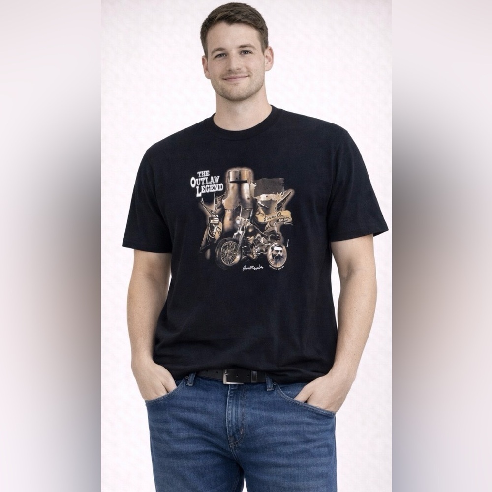 Goose shirts Australia outlaw legends T-Shirt with Motorcycle Design